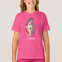 Customised Podenco and Galgo Girls T-Shirt