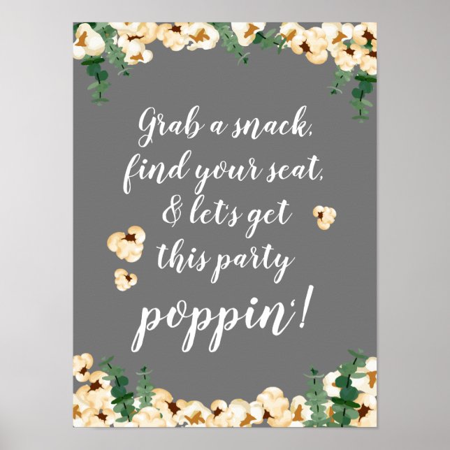 Customised Poster for Popcorn Station (Front)