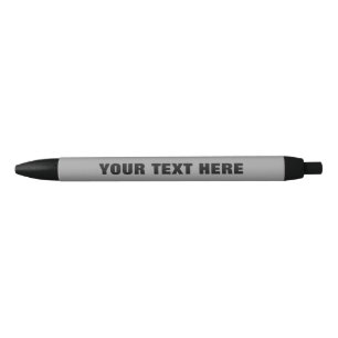 Customised promotional pens in grey or other
