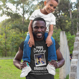 Customised Proud Daddy Of The Graduate   Photo T-Shirt