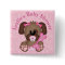 Customised Puppy Baby Shower Button