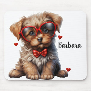 Customised Puppy Love Mouse Pad