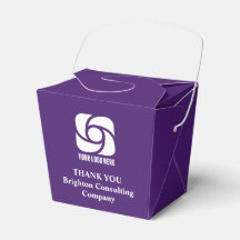 Customised Purple Company Logo Business Fortune