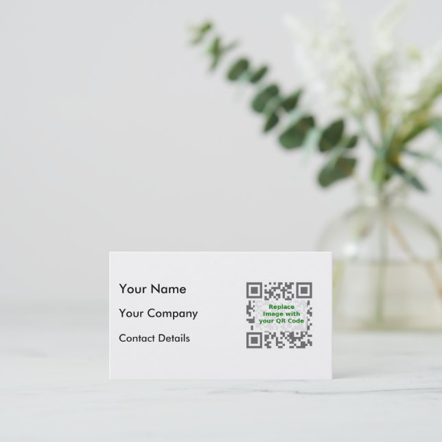 Customised QR Code For Mobile Phone Business Card (Standing Front)