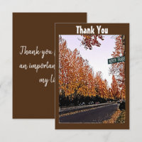 Customised Quote Brown Watercolor Fall Trees
