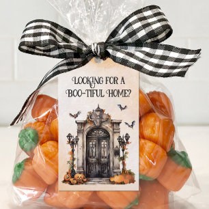 Customised Real Estate Halloween Pop By Gift Tags