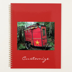 Customised Red Gypsy tiny caravan Planner