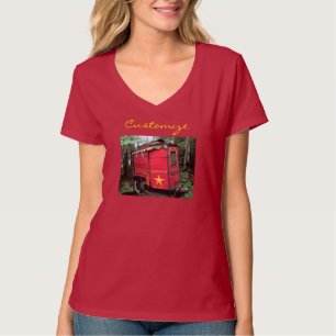 Customised Red Gypsy tiny caravan T-Shirt