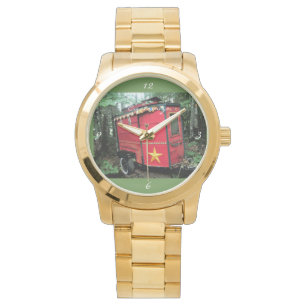 Customised Red Gypsy tiny caravan Watch