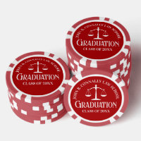 Customised Red Law School Graduation Party