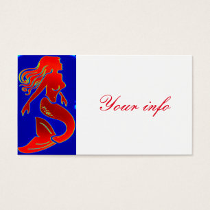customised red mermaid