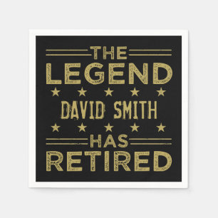 Customised Retired Legend Napkin