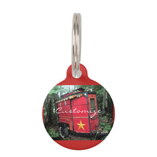 Customised Retro gypsy Vintage camper Pet Tag