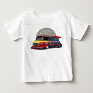 Customised retro race van concept baby T-Shirt