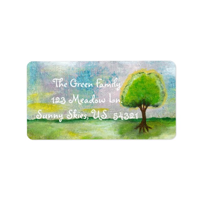 Customised Return Address Mailing Labels (Front)