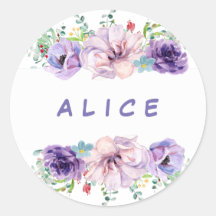 Customised Romantic Lilac & Eucalyptus Floral 