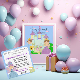 Customised Royal Birthday Celebration Invitations