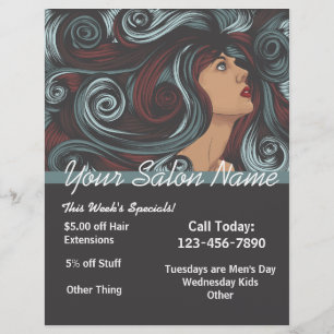 Customised Salon Flyer template