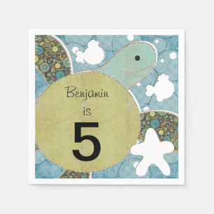 Customised Sea Turtle Paper Napkins