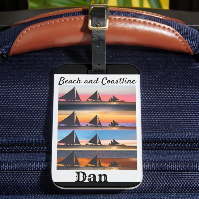 Customised Set Sails Luggage Tag (Front Insitu 2)
