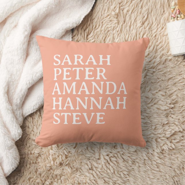 Customised Simple Stylish Modern Elegant Monogram  Cushion (Blanket)