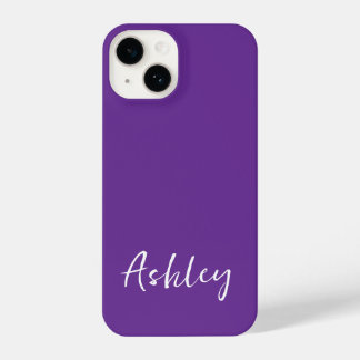 Customised Simple Stylish Modern Minimal Monogram  iPhone 14 Case