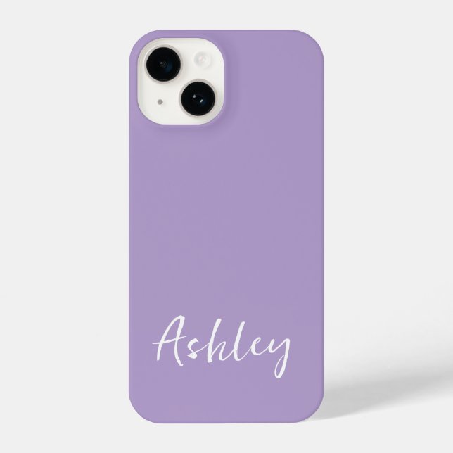 Customised Simple Stylish Modern Minimal Monogram  iPhone Case (Back)