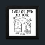 Customised Sister Gift I Wish You Lived Next Door Gift Box<br><div class="desc">Introducing the perfect gift for sisters who live far away from each other – a personalised farewell keepsake gift box! With our easy-to-use online form, you can easily input your sister’s name, your name, a special message and established year, and we will create a unique gift just for her. Whether...</div>