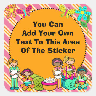 Customised Slumber Party Stickers