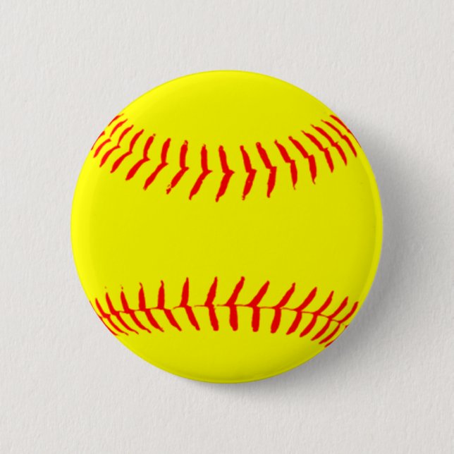 Customised Softball 6 Cm Round Badge (Front)