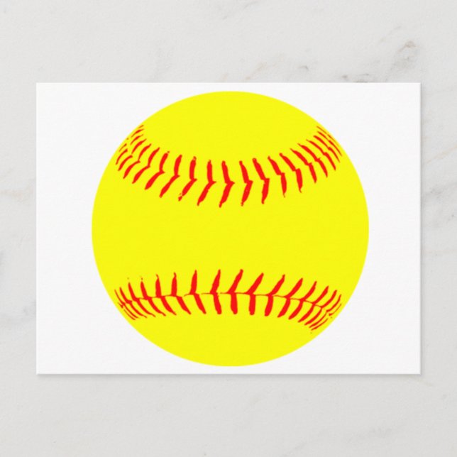 Customised Softball Postcard (Front)