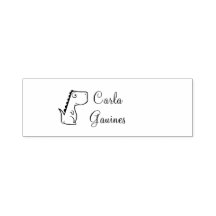 Customised stamp for kids with animal images