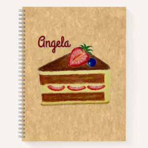 Customised Strawberry Cheesecake Deluxe Notebook 
