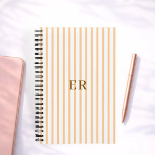 Customised Striped Personal Diary Gratitude Writer Notebook