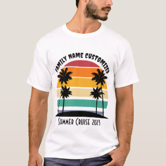 Customised SummerT-shirt Summer Sunset Beach Palm T-Shirt
