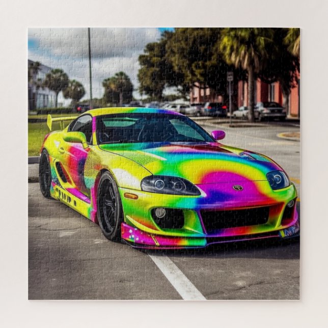 Customised Supercars:Bold colours and modification Jigsaw Puzzle (Vertical)