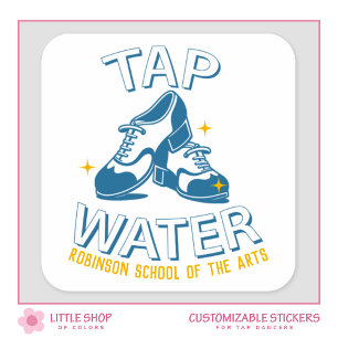Customised Tap Dance Oxford Shoes Square Sticker