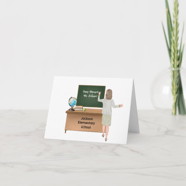 Customised Teacher Retirement Card (Front)
