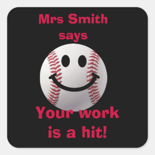 Customised Teacher stickers -  work is a hit