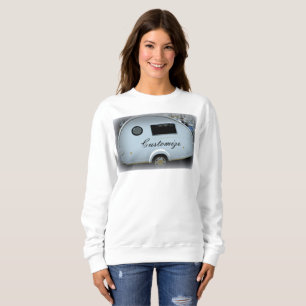 Customised teardrop Vintage camper Sweatshirt