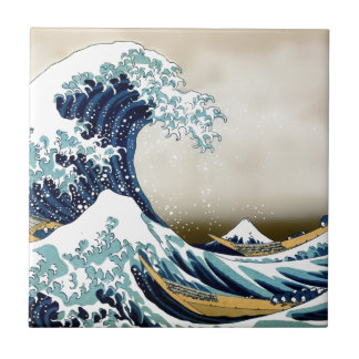 Customised The Great Wave off Kanagawa Gifts Tile