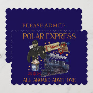 Customised Ticket for the Polar Express Invitation