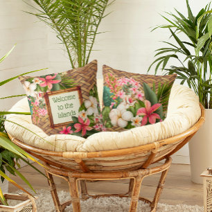 Customised Tropical Welcome to the Islands Cushion
