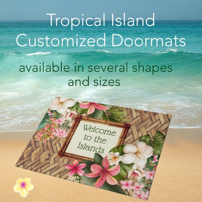 Customised Tropical Welcome to the Islands Doormat (Creator Uploaded)