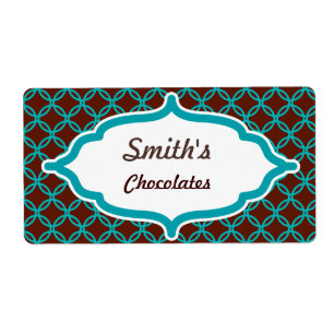 Customised Turquoise Lace Labels