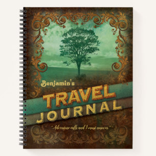 Customised Vintage Travel Journal