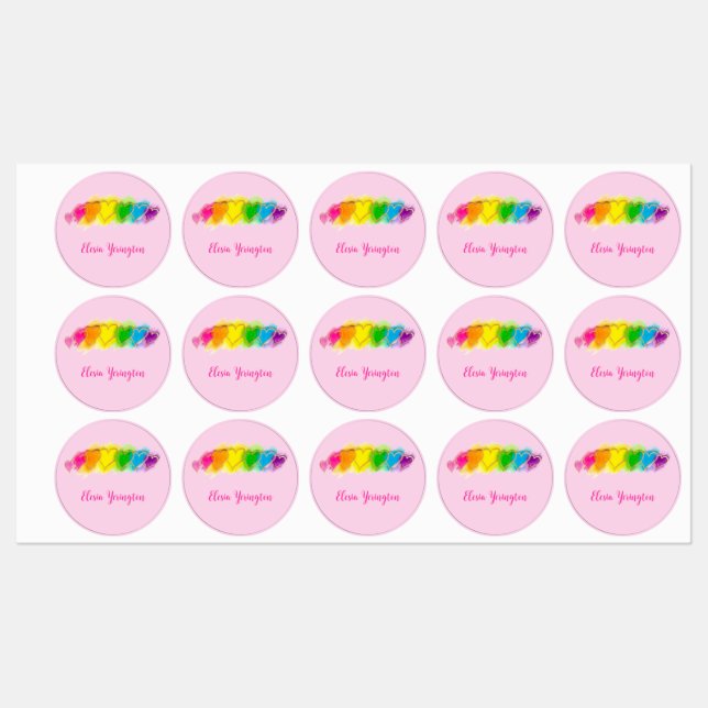 Customised Waterproof Back to School Labels (Sheet)