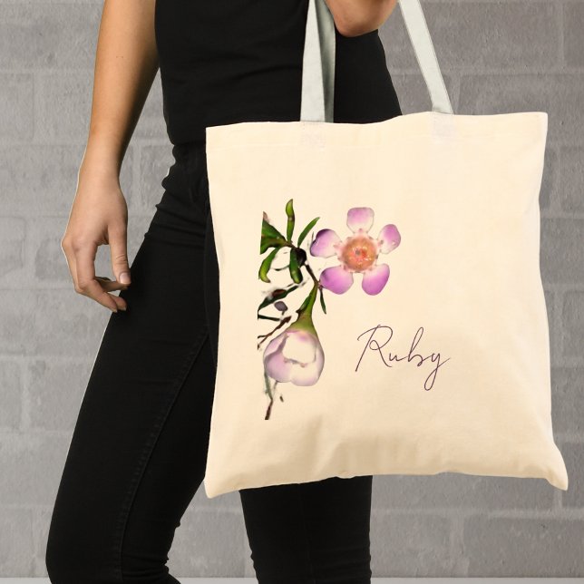 Customised Wax Flower Floral Tote Bag (Creator Uploaded)