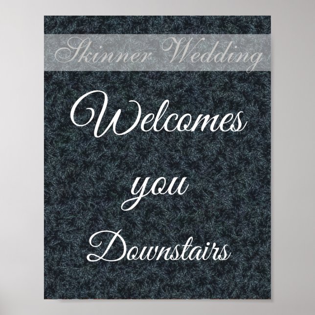 Customised Wedding direction sign (Front)