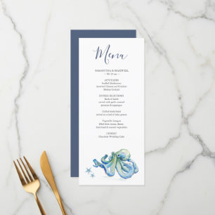Customised Wedding Menu Designs Beach Weddings